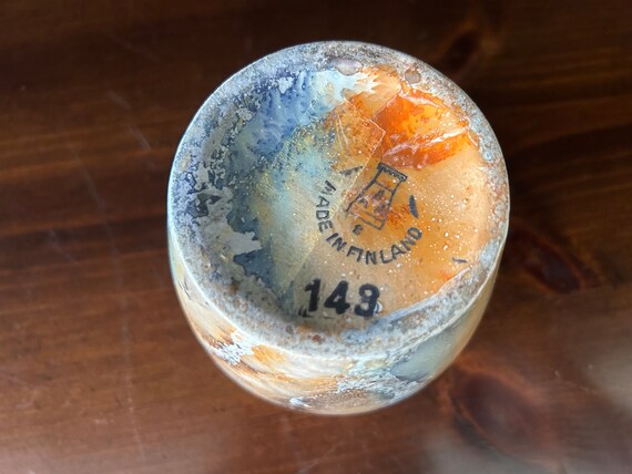 Old Arabia アラビア Marble Luster vase 花瓶 arabia-of-finland-marble-