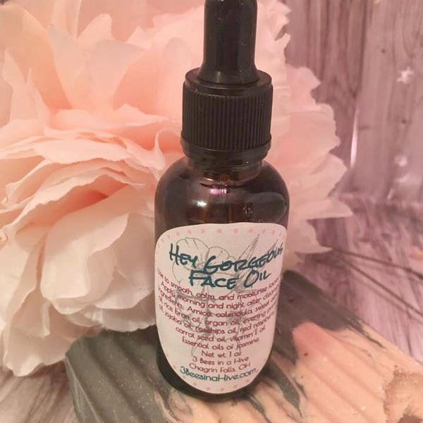 Hey Gorgeous Face Oil - Luxury Face Oil, Face Serum, Natural Beauty, Organic, Face Cleanser, Moisturizing Face Oil, Moisture Oil, Face Oil