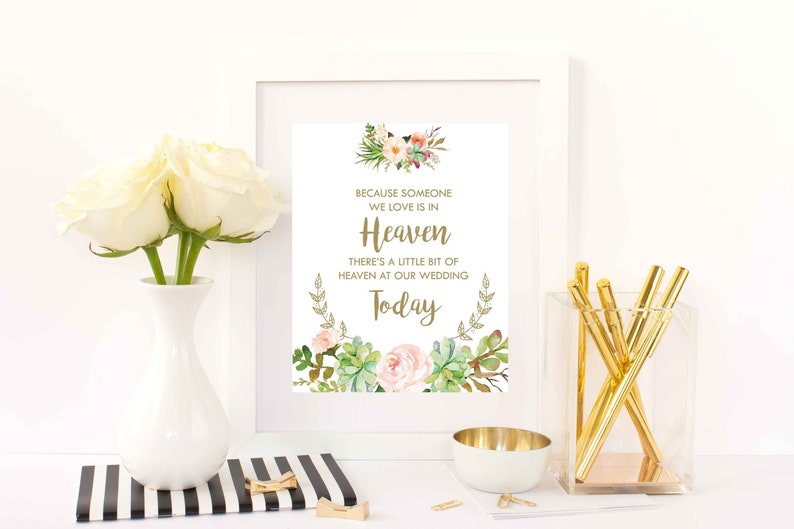 Instant Download In Loving Memory Wedding Sign Template DIY Wedding Sign Template PDF Wedding Sign Wedding Memory Sign Wedding In honor of