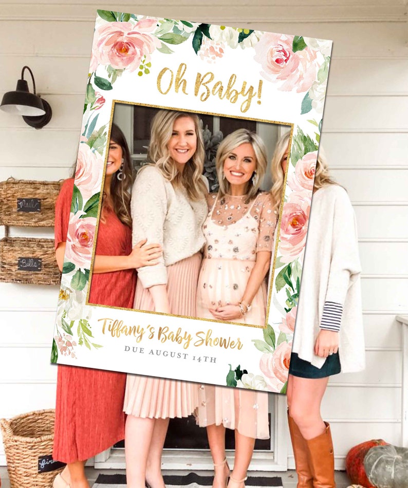 Baby shower Photo Prop Photo Prop Frame Baby shower Baby Etsy