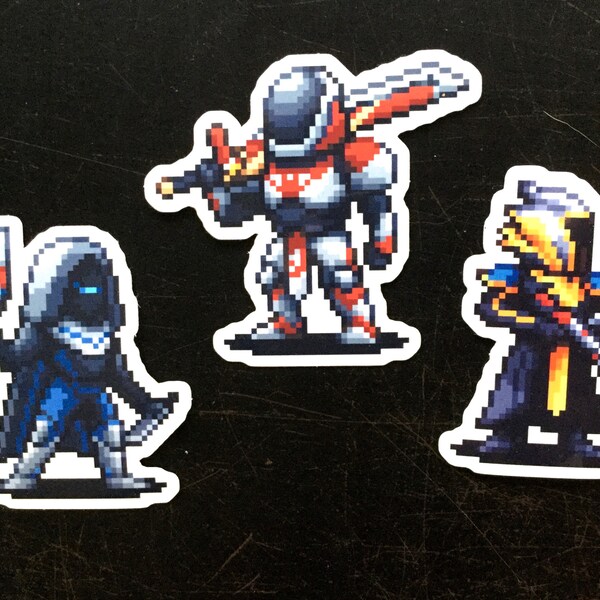 Destiny 2 Pixel Art Guardians Sticker Pack