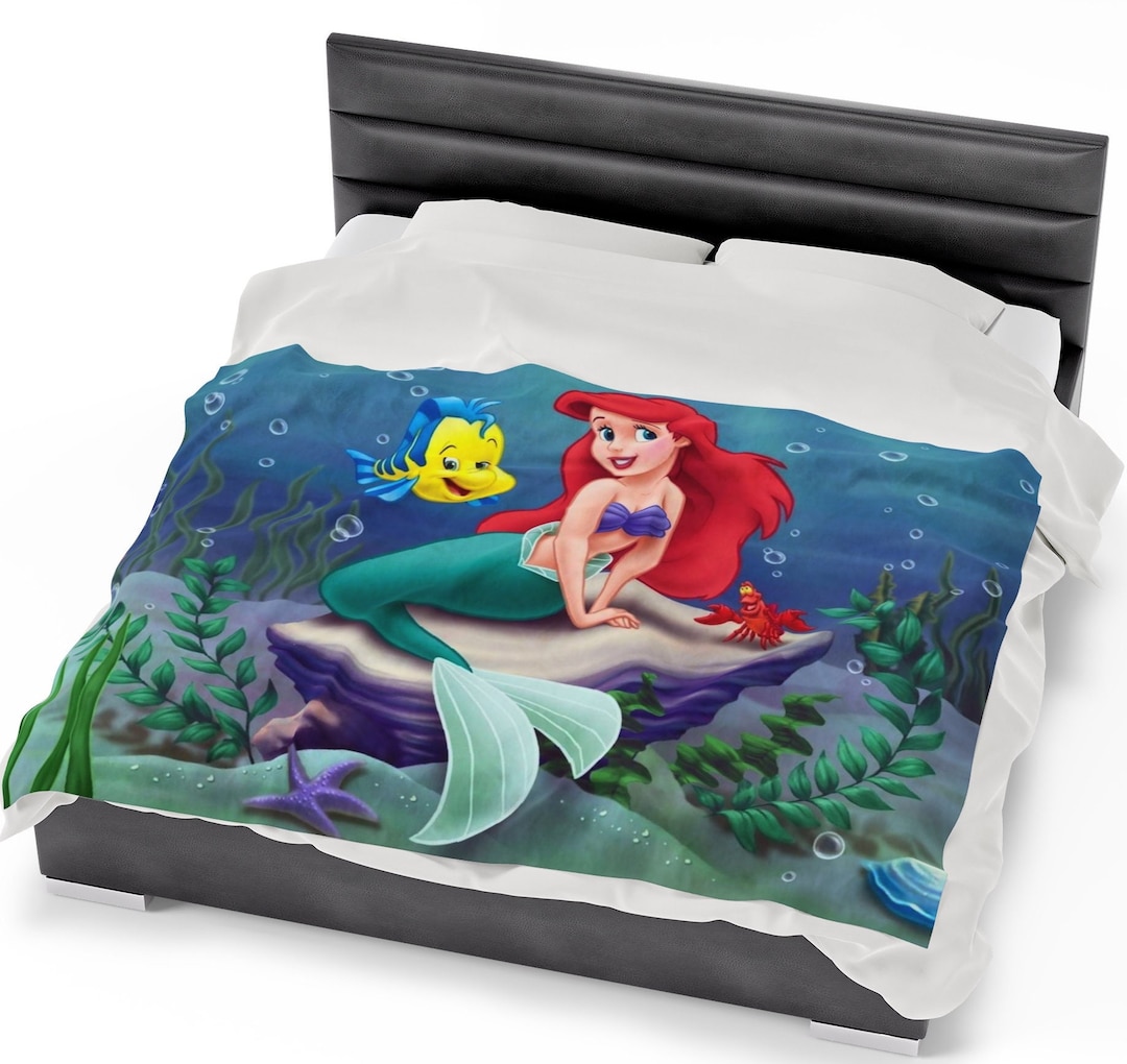 New Little Mermaid Plush Blanket! - Etsy