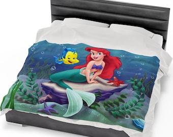 New Little Mermaid Plush Blanket!