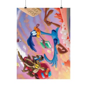 Road Runner & Coyote Poster
