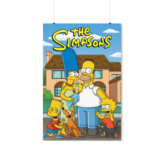 Vintage シンプソンズ ヴィンテージ ポスター The Simpsons The Simpsons by Matt Groening Full Cast Shot 1996 Vintage Poster