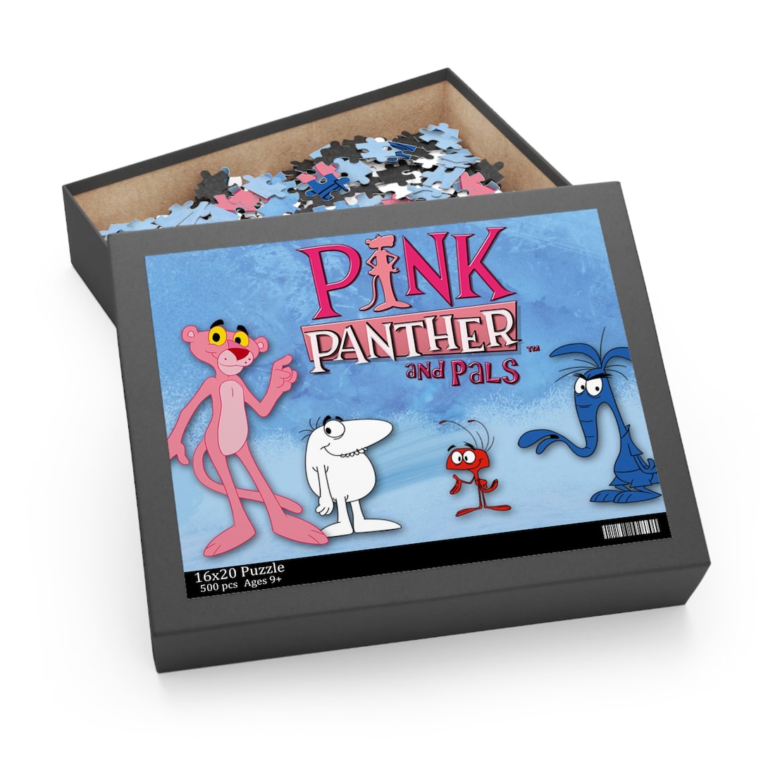 The Pink Panther Puzzle 120, 252, 500piece Etsy