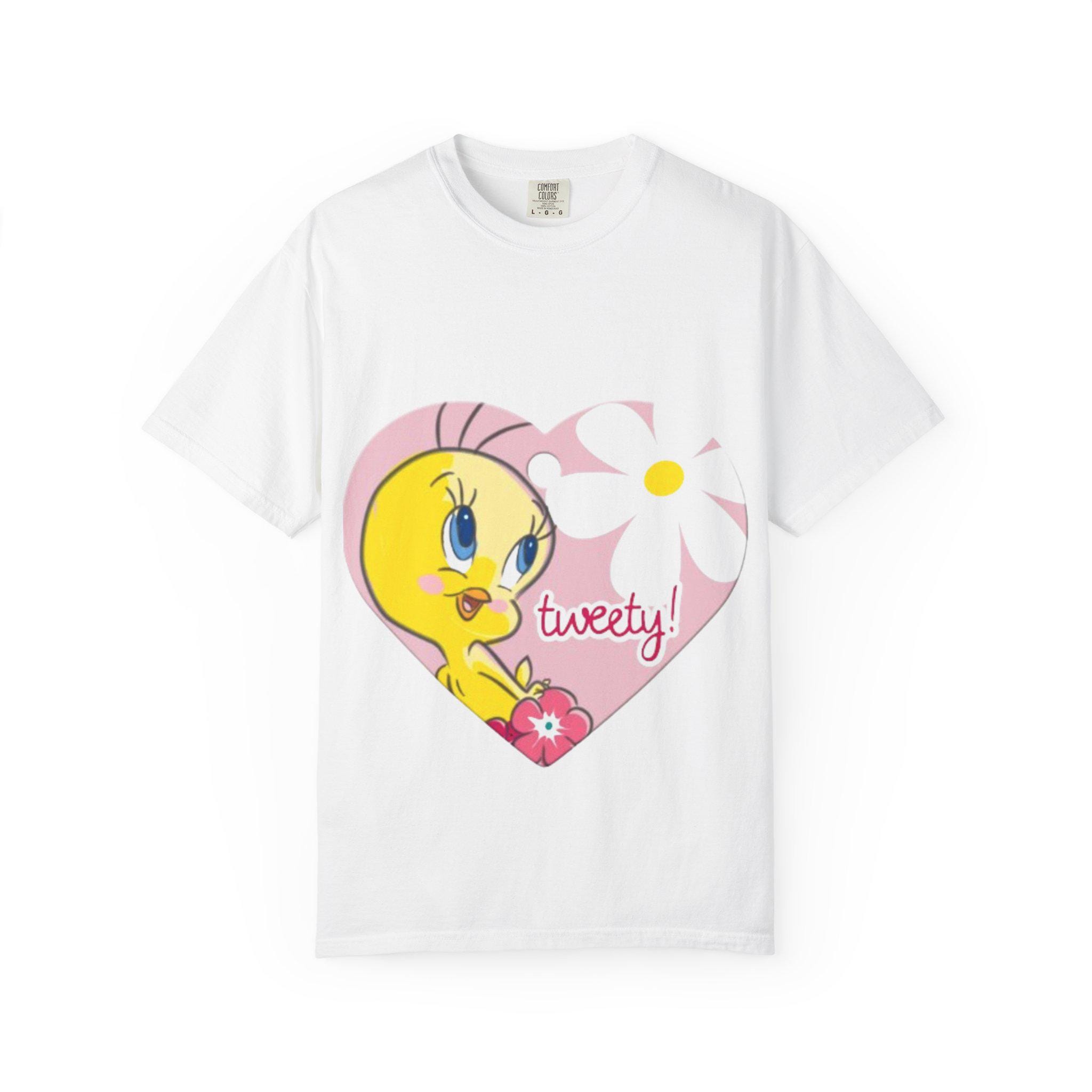 Looney Tunes Tweety Pie shadow print pajamas in pink and black