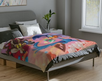 The NEW Road Runner and Coyote Blanket!