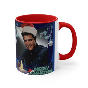 Elvis Presley Blue Christmas Mug !