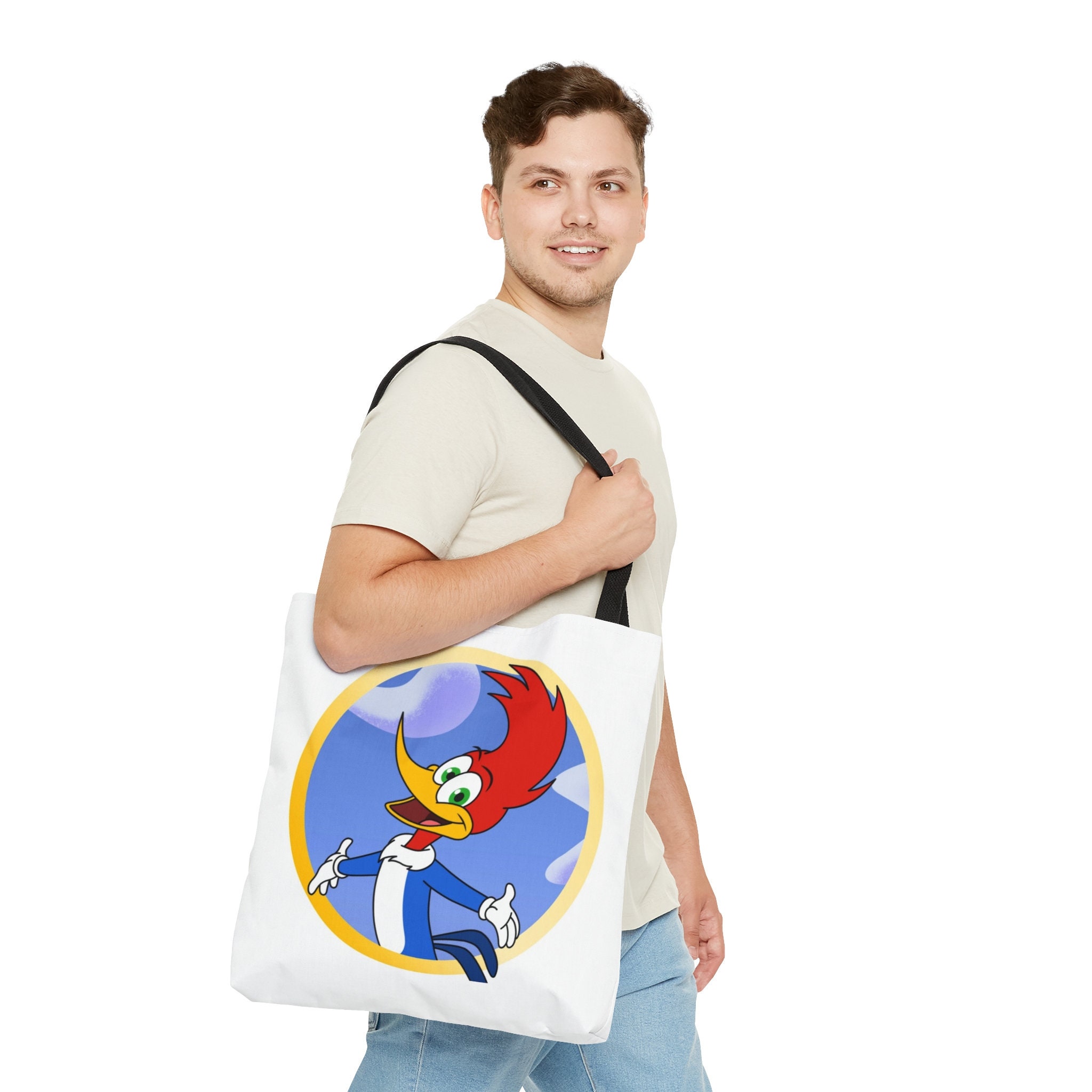 ★TOUT Y EST★ WOODY WOODPECKER ECO BAG IVORY 5XUHSSAEC04IV New Woody Woodpecker Tote Bag - Etsy