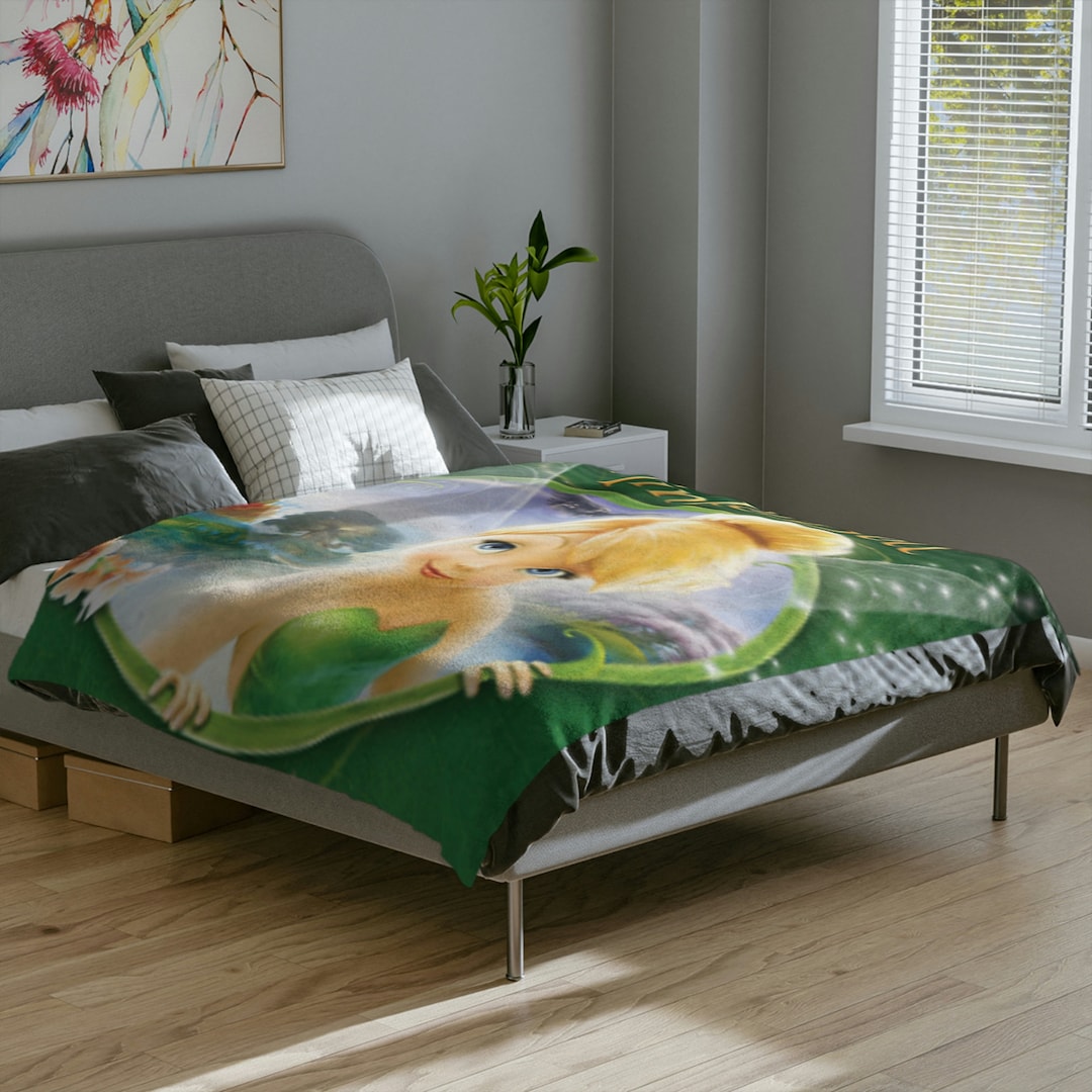 White Fairy Pattern Print Blanket