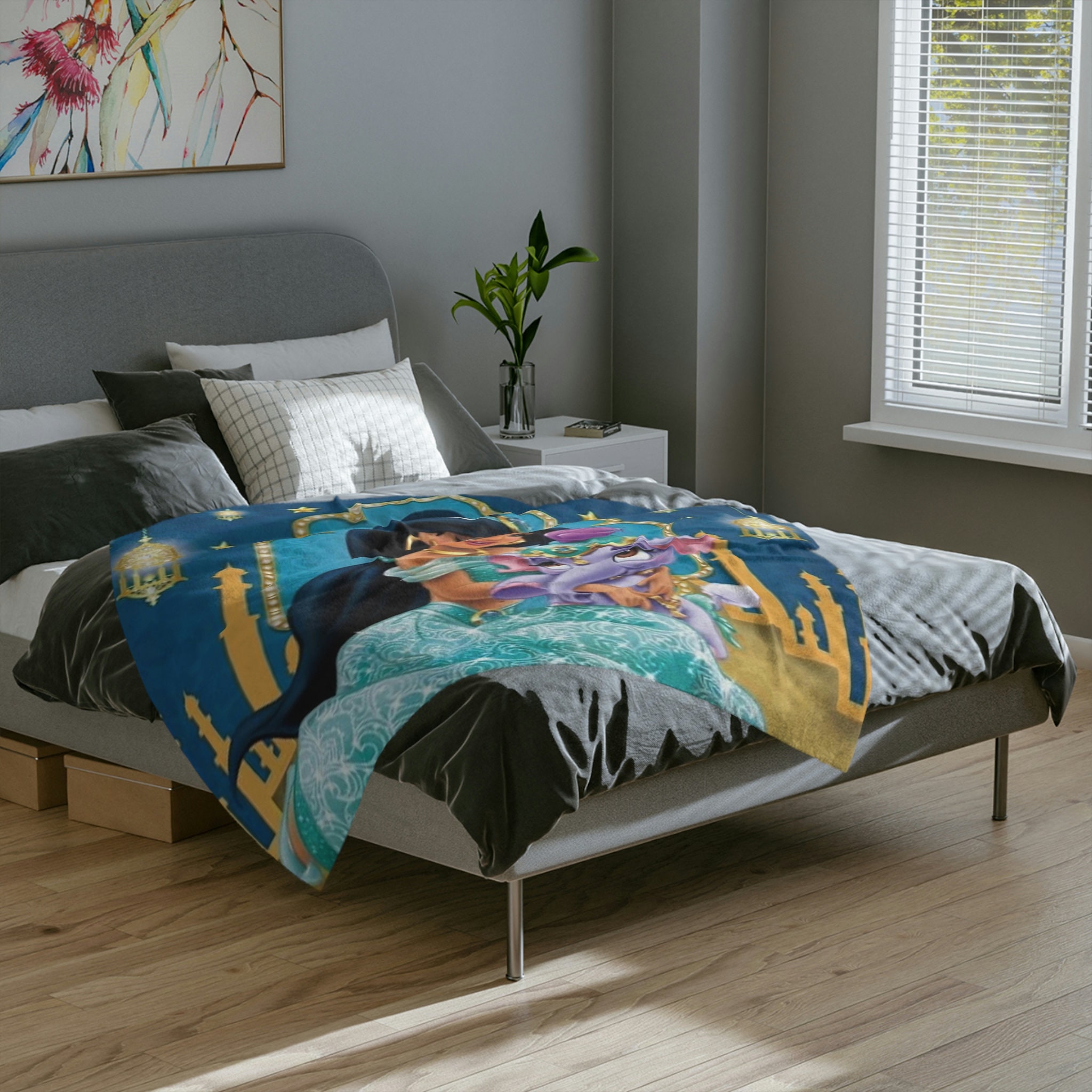 New Princess Jasmine Blanket Etsy