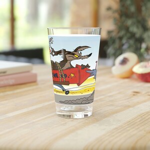 Road Runner and Coyote 16oz Pint Glass
