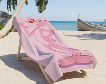 New Pink Panther Beach Towel