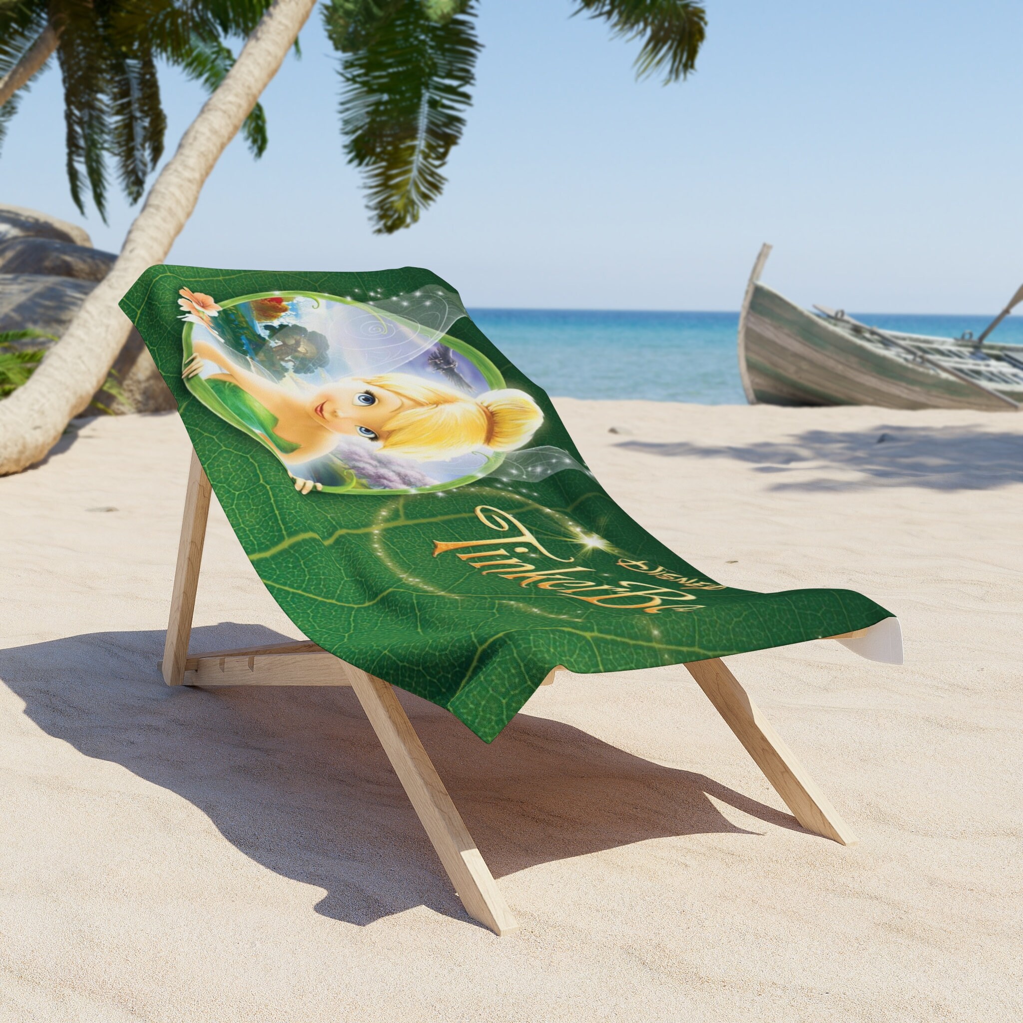 Tinkerbell Beach Towel Etsy