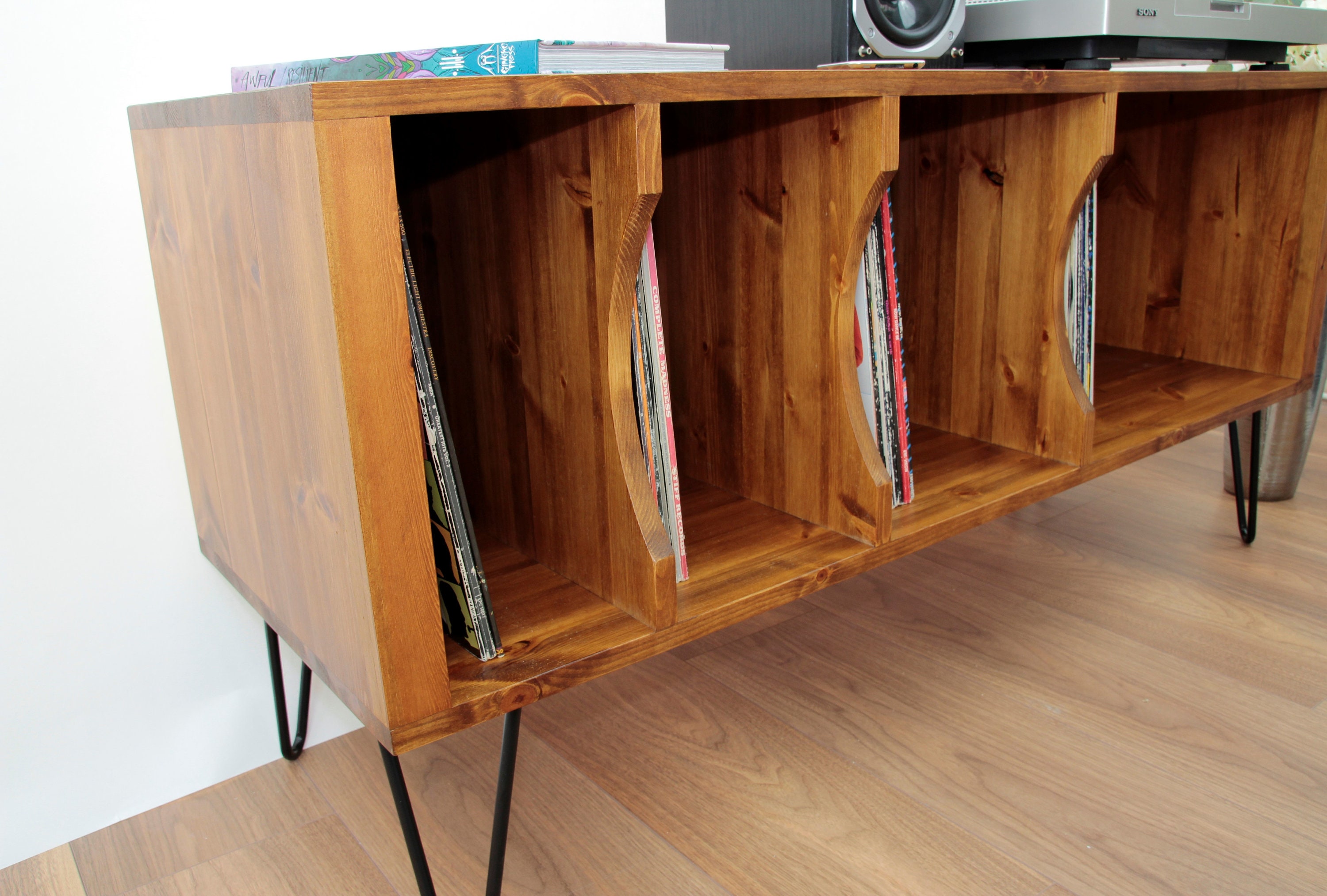 Industri le Platenspeler Opname Meubels TV meubel Haarspeld Etsy