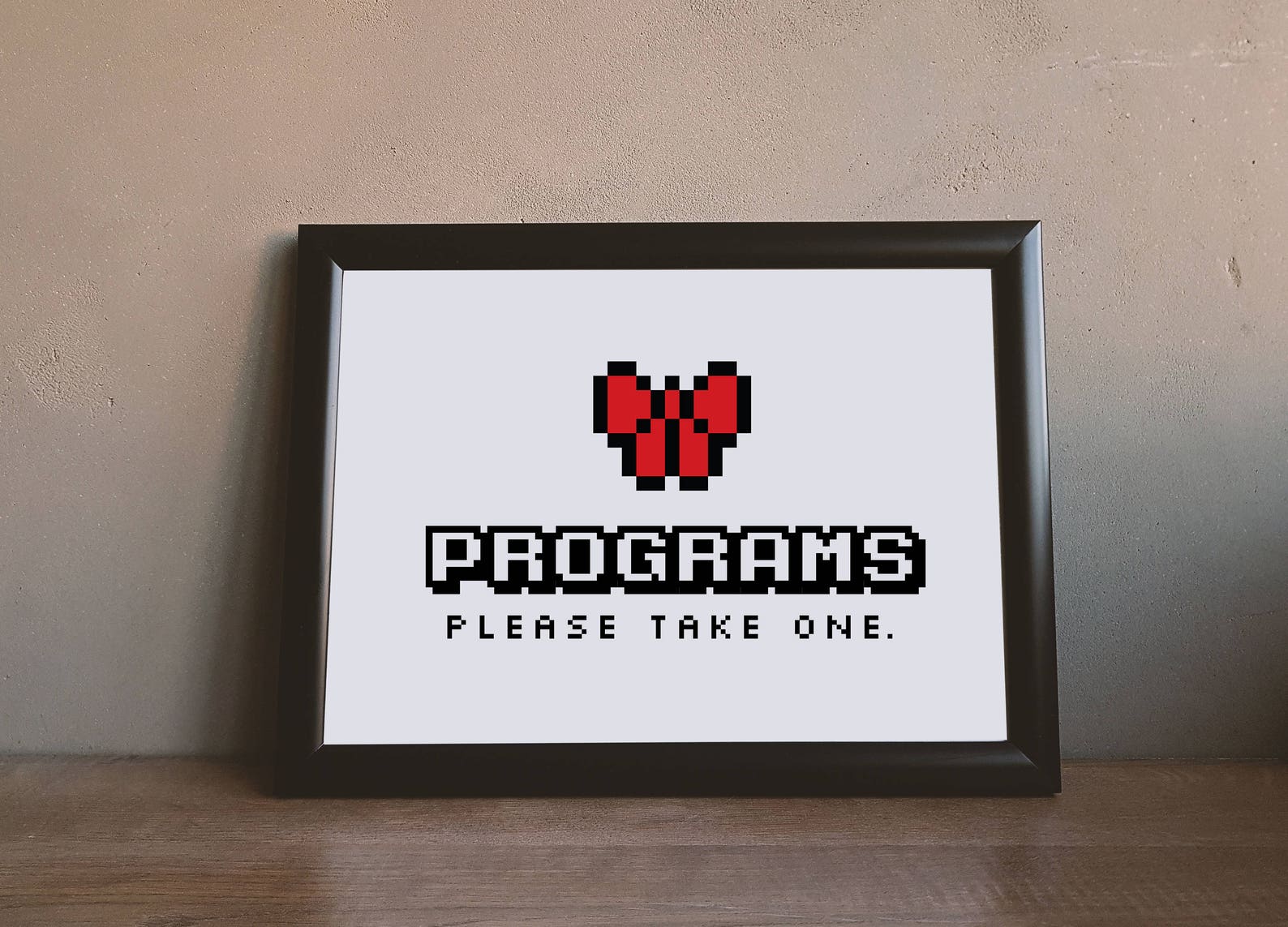 Video Game Wedding 8 Bit Programs Sign, Gamer Wedding, Printable ...