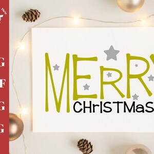 Frohe Weihnachten Svg geschnitten Datei Weihnachten Sterne Svg geschnitten Datei Frohe Weihnachten für T-shirt, Aufkleber, Kaffeetasse Svg für Silhouette Cameo oder Cricut