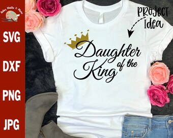 Daughter of the King svg FILE Straighten my Crown svg Christian svg  Silhouette or Cricut