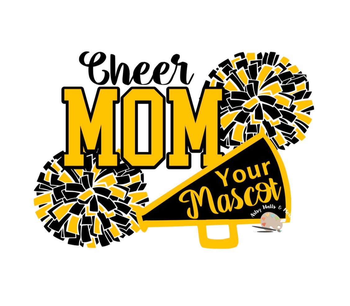 Custom Cheer Mom SVG File Cheer Mom and Team Mascot Svg Cut Etsy Israel