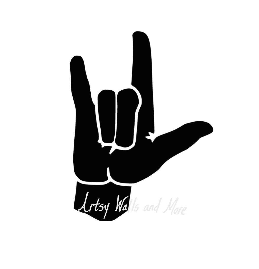 Download SVG PNG Jpg file I love you sign language clipart cut file ...