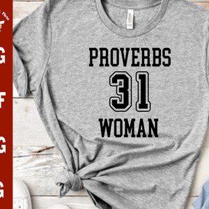 Proverbs 31 Woman svg Christian Woman svg cut file, Bible Verse svg, Sporty look Proverbs 31 woman svg for t-shirt mug decal, scripture svg