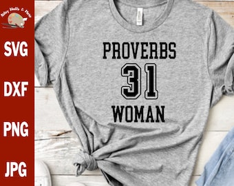 Provérbios 31 Mulher svg Mulher Cristã svg arquivo de corte, Versículo da Bíblia svg, Look esportivo Provérbios 31 mulher svg para decalque de caneca de camiseta, escritura svg