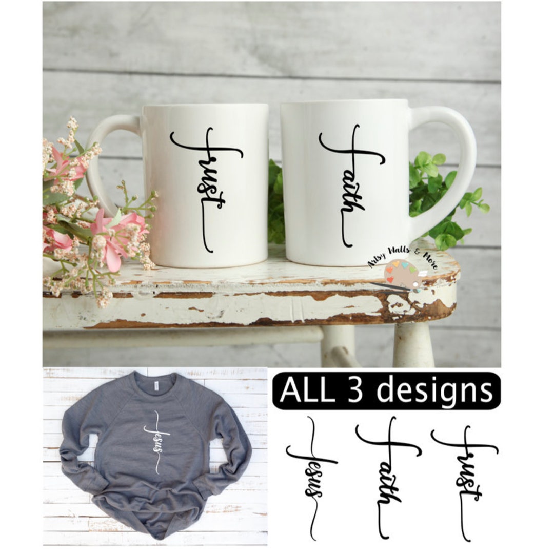 Faith Svg, Trust Svg Jesus Svg CUT File Jesus Cross Svg Christian Faith ...