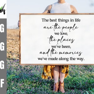 The best things in life svg, beautiful family quote svg, family saying svg dxf png jpg