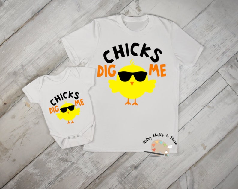 Download Chicks Dig Me svg CUT file Easter baby boy t-shirt or ...