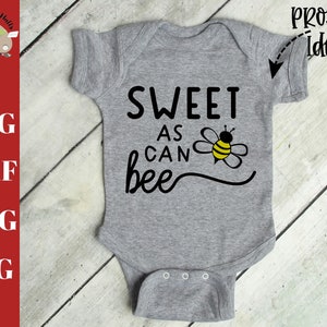 Dolce come può ape svg, camicia di ape svg dxf CUT FILE, piccola camicia ragazza svg, piccola ragazza camera da letto parete stampa svg dxf, citazione bumblebee dicendo