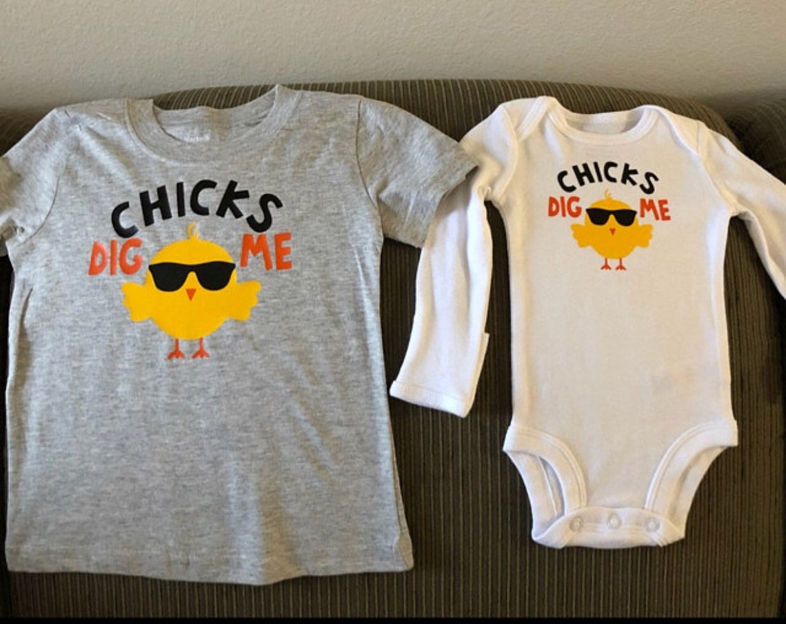 Download Chicks Dig Me svg CUT file Easter baby boy t-shirt or ...