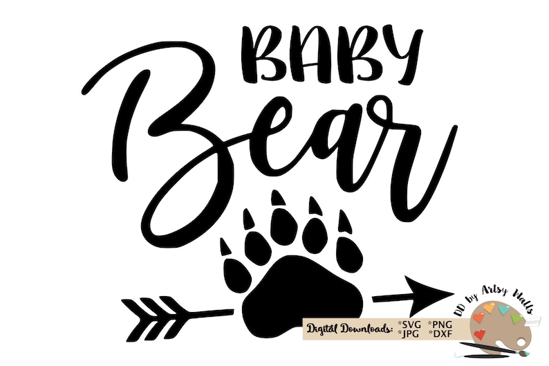 Download Baby Bear svg Baby Bear claw arrow svg png jpg diy baby svg | Etsy
