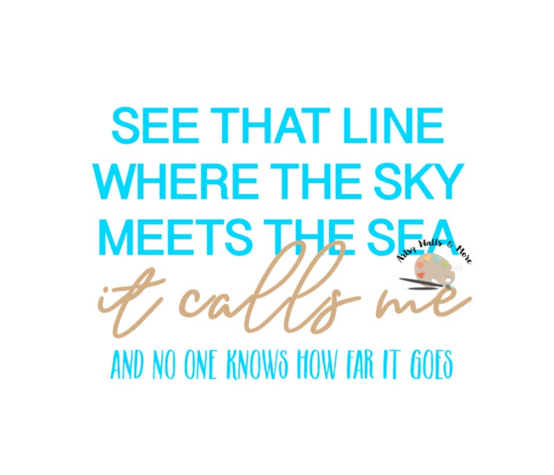 Download Moana quote svg See that line where the sky meets the sea it | Etsy