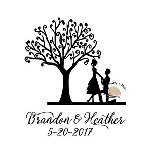 Hochzeits-SVG-Datei mit benutzerdefinierten Namen und Datum-digitale Download-Datei per E-mail einmal genehmigt, benutzerdefinierte Svg Datei Kontur cricut