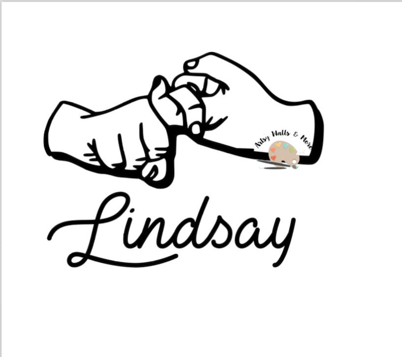 Download Custom SVG file w/ 1 Sign Language friend sign & name svg ...