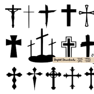 Cross bundle svg CUT file, crosses svg Christian Faith cross svg file resurrection svg Jesus on the cross svg t-shirt svg DIY Calvary svg