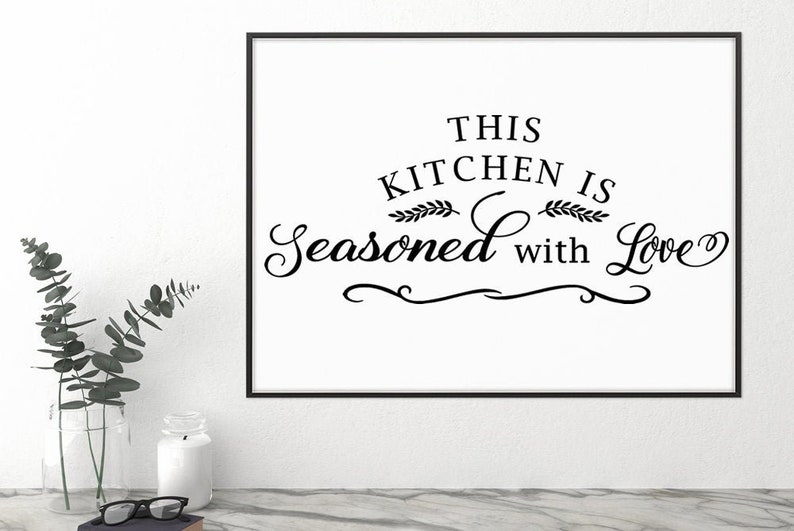 Download This Kitchen is Seasoned With Love svg CUT file svg dxf ...