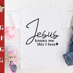Jesus Knows Me This I Love svg, christian cut file, Jesus loves me svg dxf png jpg for silhouette cameo and cricut crafters