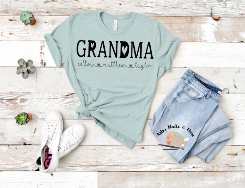 Download Custom SVG file GRANDMA and children's names svg cut file ...