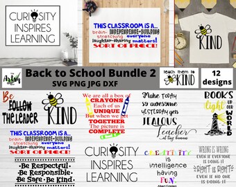 Classroom quotes SVG Bundle for cricut and silhouette, School quotes svg bundle, Teacher quotes svg bundle, teacher shirt designs