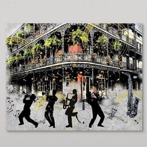 New Orleans Art, Jazz Musicians, Jazz Art, New Orleans Jazz, Jazz Music Print, Music Lover, Louisiana, Jazz Home Decor, Jazz Lover image 1