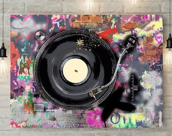 Turntable Print: DJ Ideas, Paper or Canvas