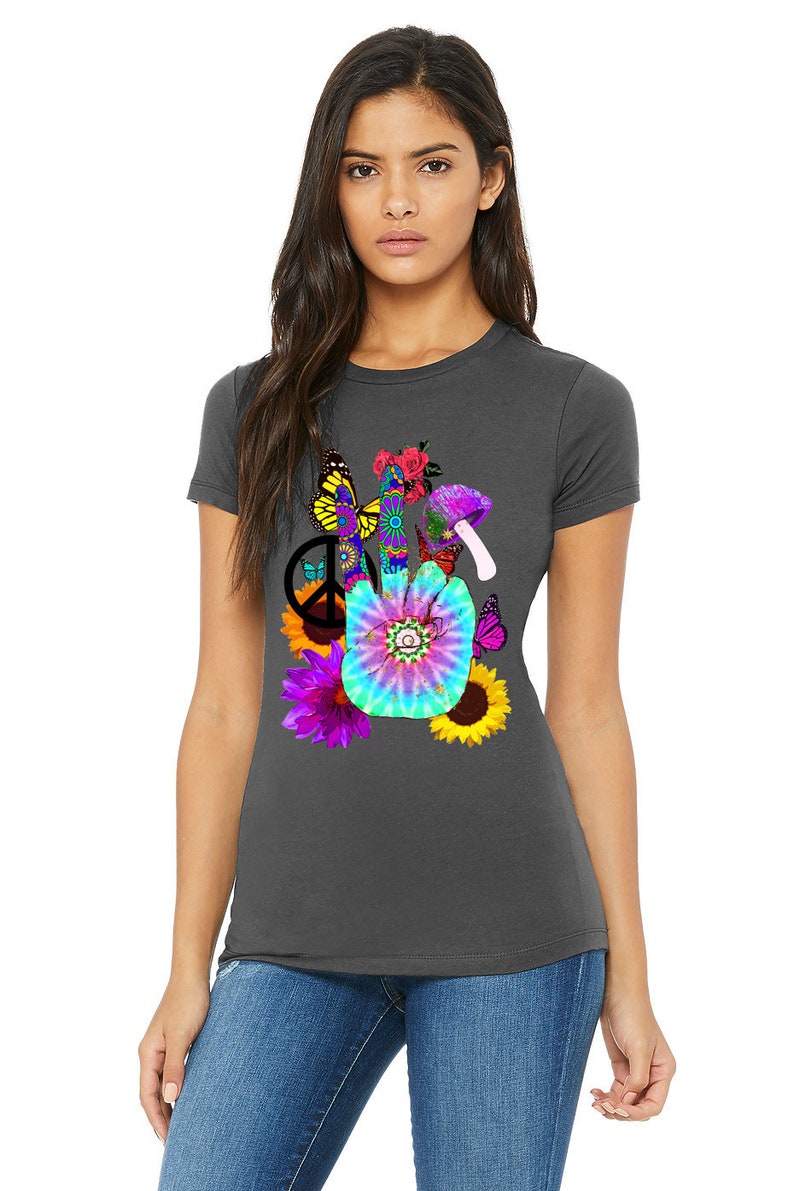 Hippie Clothing Peace Sign Shirt Peace Symbol Boho Clothes | Etsy