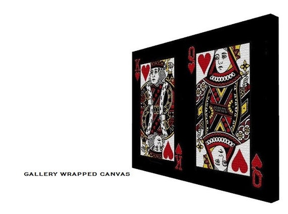 Jack Queen And King Playing Cards Wall Art Canvas Ace Of Spade Card Poker  Poster Vintage Poker Playing Cards Canvas Prints Bar Pub Casino Decoration