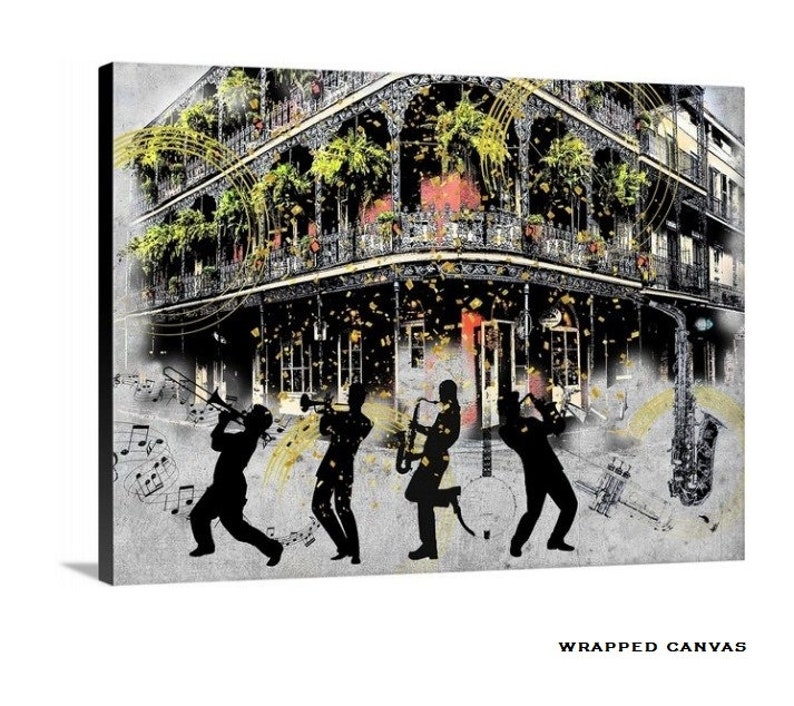 New Orleans Art, Jazz Musicians, Jazz Art, New Orleans Jazz, Jazz Music Print, Music Lover, Louisiana, Jazz Home Decor, Jazz Lover image 2