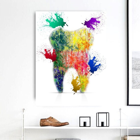 Dentist Office Dental Art Dentist Wall Art Dentist Gift Etsy