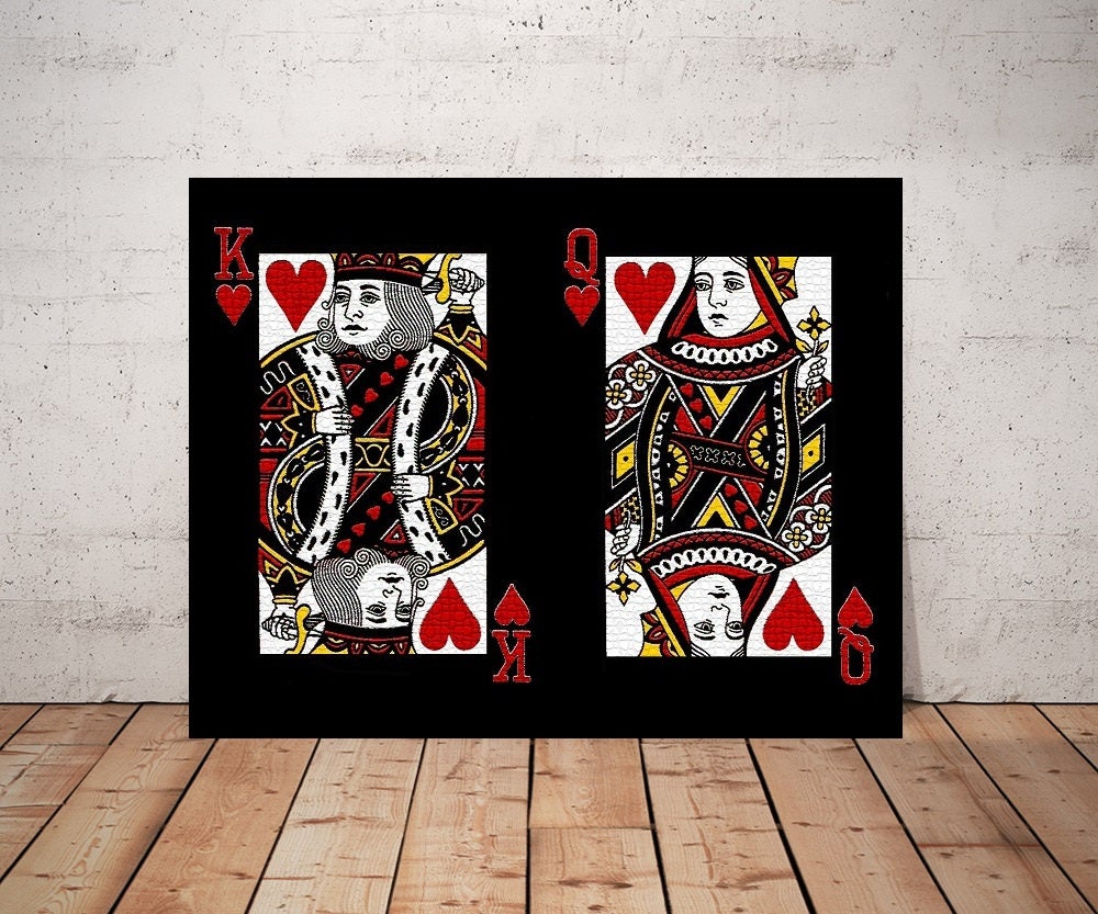 Jack Queen And King Playing Cards Wall Art Canvas Ace Of Spade Card Poker  Poster Vintage Poker Playing Cards Canvas Prints Bar Pub Casino Decoration