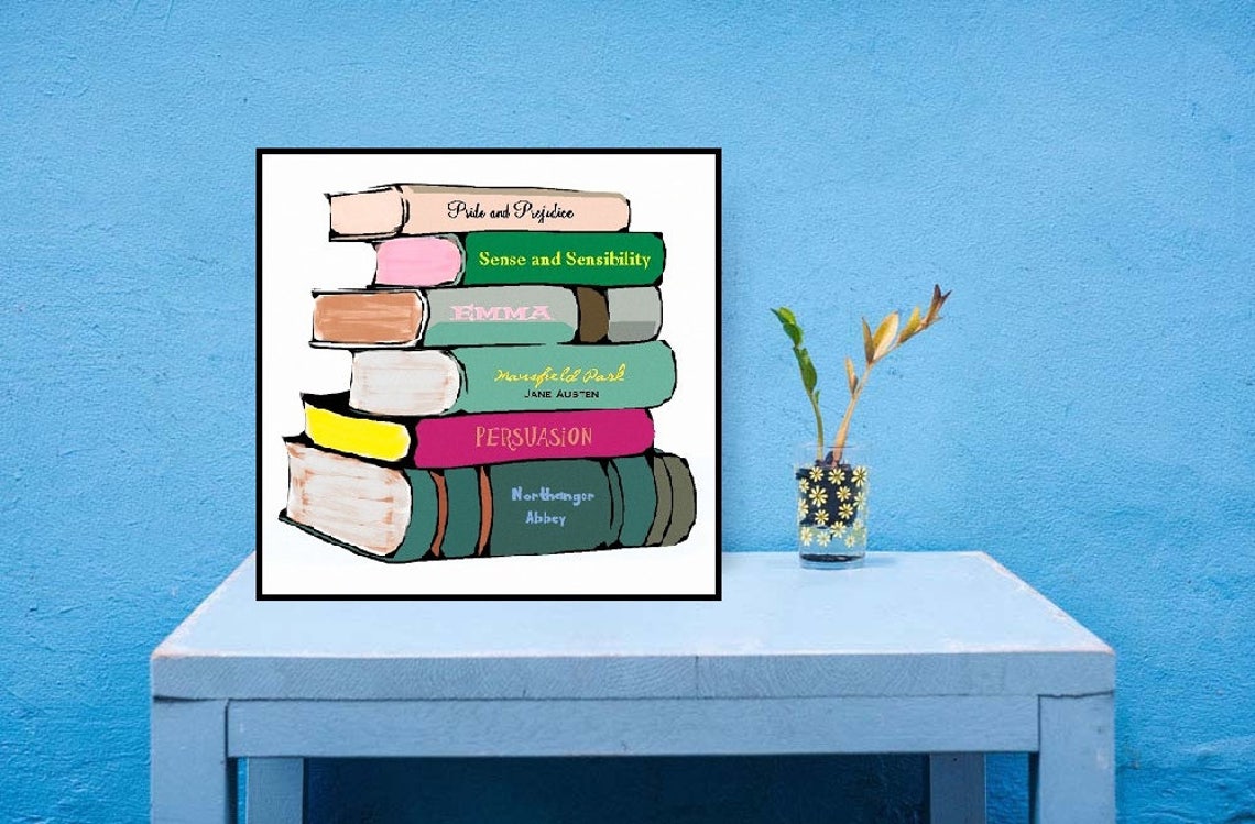 Custom Book Art, Choose Favorite Novels, Print or Canvas, Personalized