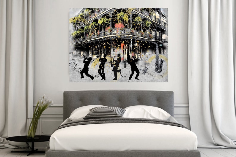 New Orleans Art, Jazz Musicians, Jazz Art, New Orleans Jazz, Jazz Music Print, Music Lover, Louisiana, Jazz Home Decor, Jazz Lover image 8